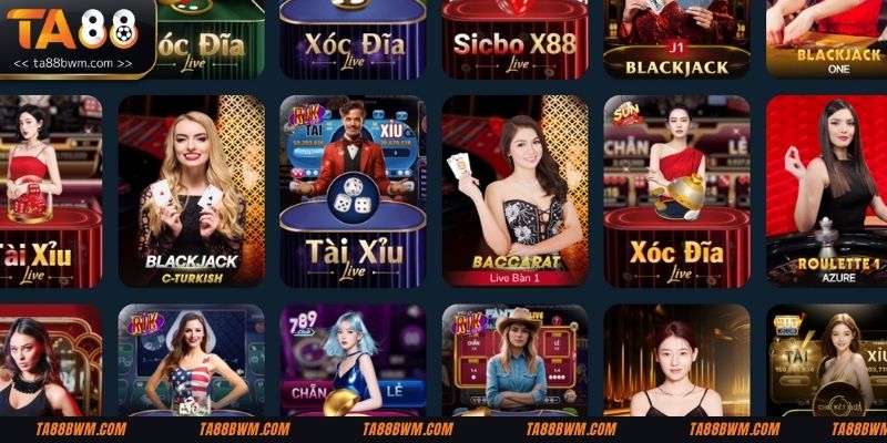 Cá cược Live Casino hấp dẫn nhất tại TA88