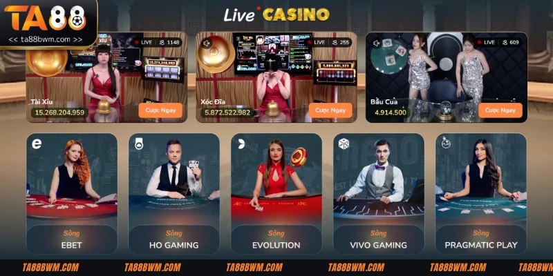 Live casino Ta88 mang đến cho bet thủ nhiều giá trị tinh thần lẫn vật chất