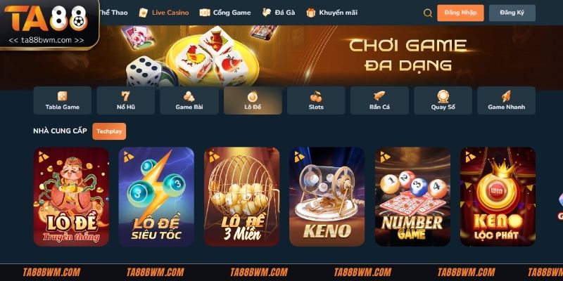 Lô đề Ta88 là một trong những sảnh cược quan trọng