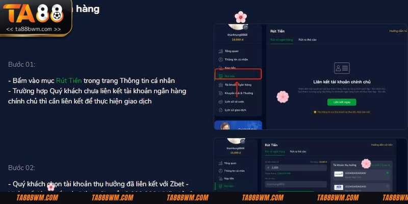Tổng hợp các biểu hiện của không rút được tiền tại Ta88